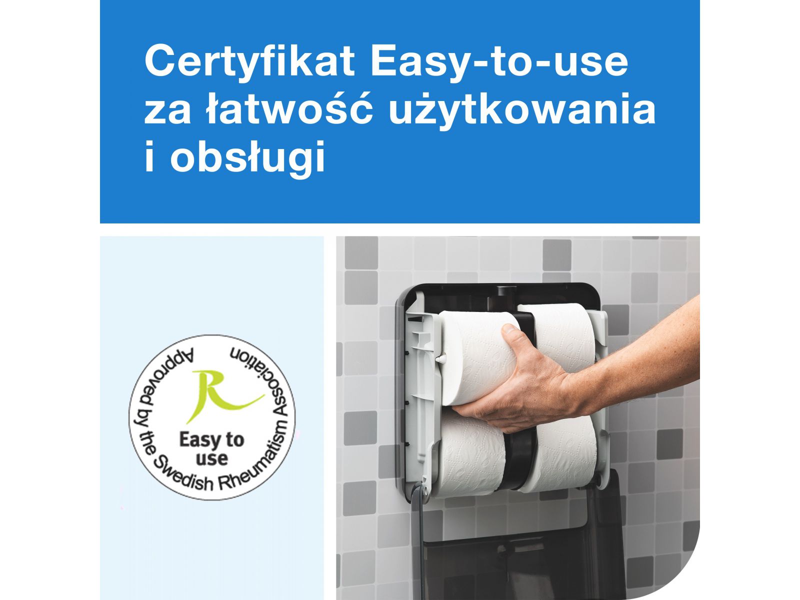 Dozownik papieru toaletowego Tork 558052 OptiServe T7 Czarny 4 rolki